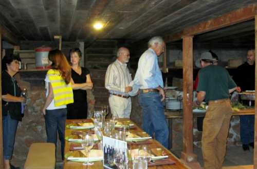 AgVenture class members enjoy lunch at Vigilance Winery in the Cellar in Lower Lake, Calif. Photo by Terry Dereniuk.